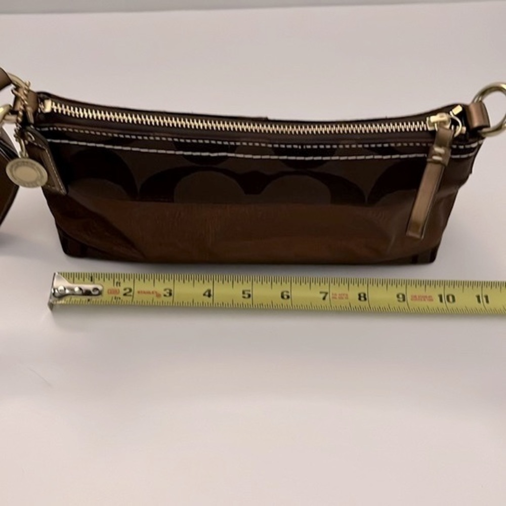 COACH SIGNATURE CLUTCH/SHOULDER BAG - Picture 8 of 13